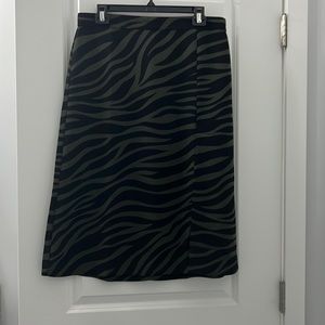 Ann Taylor Factory zebra print skirt